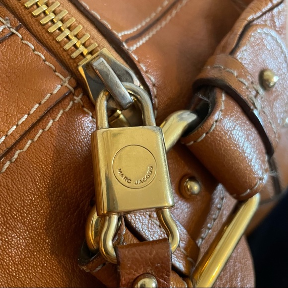 Marc Jacobs Vintage Expandable Leather Satchel Bag - Picture 7 of 8